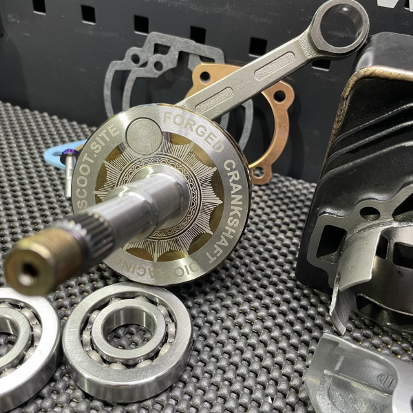 Big bore kit 125cc Dio50 Af18 BWSP water cooling cylinder 54.5mm forged crankshaft 53mm and billet head  - 14