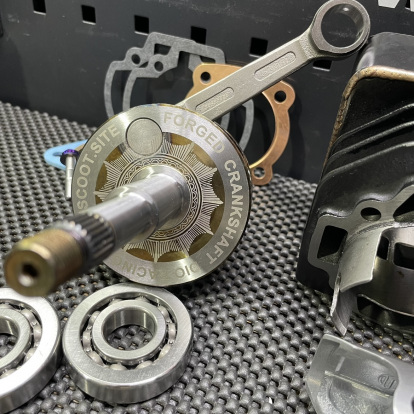 Big bore kit 125cc Dio50 Af18 BWSP water cooling cylinder 54.5mm forged crankshaft 53mm and billet head  - 14