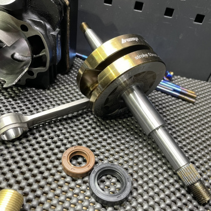 Big bore kit 125cc Dio50 Af18 BWSP water cooling cylinder 54.5mm forged crankshaft 53mm and billet head  - 13