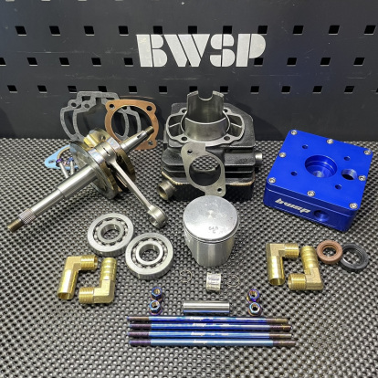 Big bore kit 125cc Dio50 Af18 BWSP water cooling cylinder 54.5mm forged crankshaft 53mm and billet head  - 4