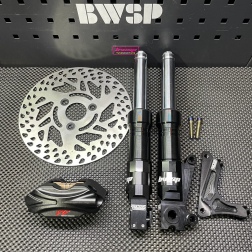 Ruckus low down 220mm front forks disk brake set - pictures 1 - rights to use Tunescoot
