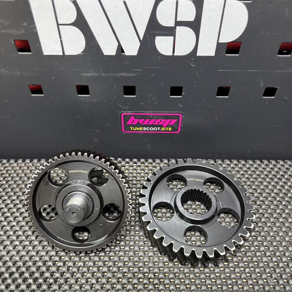 Secondary gears for Nmax155 Gstone modified transmission set  - pictures 3 - rights to use Tunescoot