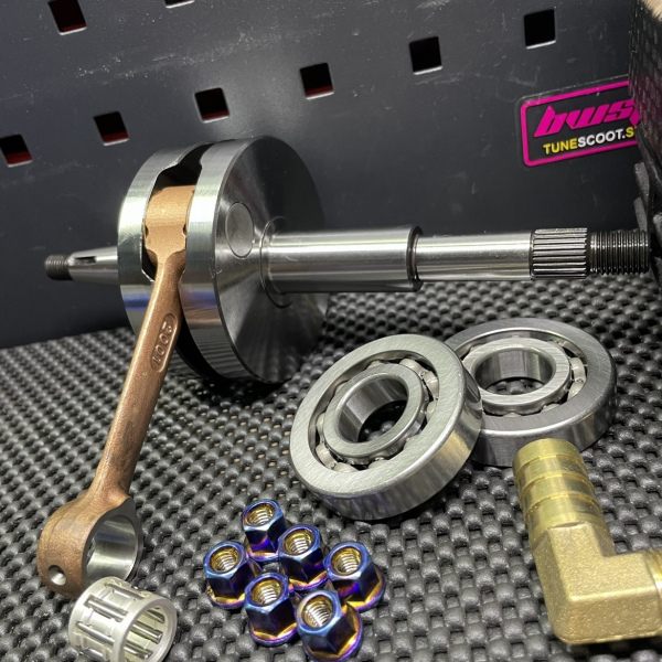 Big bore kit 125cc for Dio50 AF18 water cooling cylinder 54.5mm crankshaft 52.6mm billet head  - 6