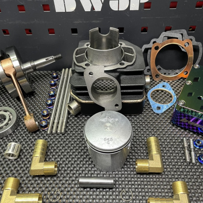 Big bore kit 125cc for Dio50 AF18 water cooling cylinder 54.5mm crankshaft 52.6mm billet head  - 5