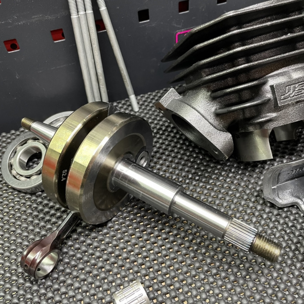 Dio50 125cc big bore kit Jiso 54mm cylinder 52.4mm forged crankshaft  - pictures 8 - rights to use Tunescoot