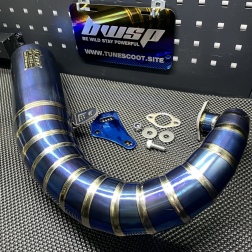 Dio50 titanium alloy exhaust pipe Tfc muffler - pictures 1 - rights to use Tunescoot