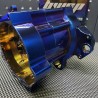 Dio50 180cc billet engine case Bwsp "Blitz" for electric starter in dark rainbow  - pictures 10 - rights to use Tunescoot