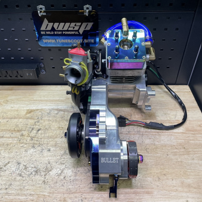 Engine 125cc for Dio50 AF18 Cnc "Silver bullet" series water cooled - 8 Engine 125cc for Dio50 AF18 Cnc "Silver bullet" series water cooled - 8