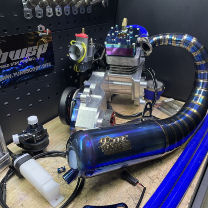 Dio50 billet engine kit 125cc water cooling Bwsp "Titanium bullet" series  - 4