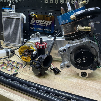 Dio50 180cc billet engine kit Bwsp "Blitz" water cooling cylinder 62mm crankshaft 58mm  - 20 Dio50 180cc billet engine kit Bwsp "Blitz" water cooling cylinder 62mm crankshaft 58mm  - 20