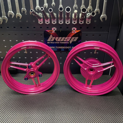 Forged rims 3 spokes for Dio50 by Jiso Rrgs wheels  - pictures 1 - rights to use Tunescoot