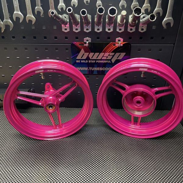 Forged rims 3 spokes for Dio50 by Jiso Rrgs wheels  - pictures 2 - rights to use Tunescoot