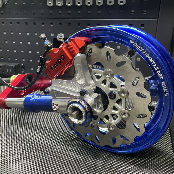 Front wheel set up for Jog90 with handlebar 7/8  - 8