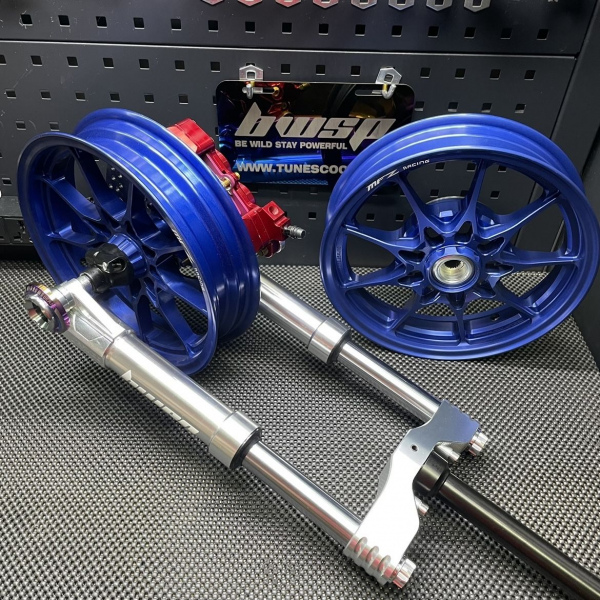 Dio50 wheels swap set Mfz rims with front disk brake  - 3