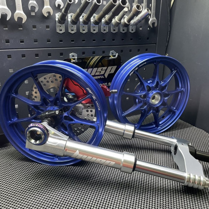 Dio50 wheels swap set Mfz rims with front disk brake  - 4