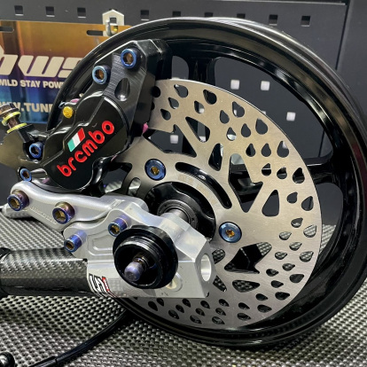 Front wheel swap kit for Jog90 Jog50 with 5-spoke billet rim  - 5