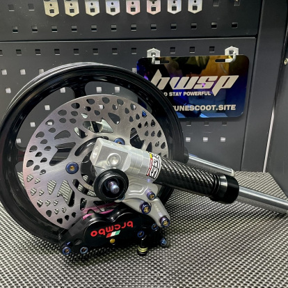 Front wheel swap kit for Jog90 Jog50 with 5-spoke billet rim  - 8