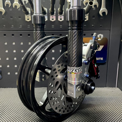 Front wheel swap kit for Jog90 Jog50 with 5-spoke billet rim  - 3