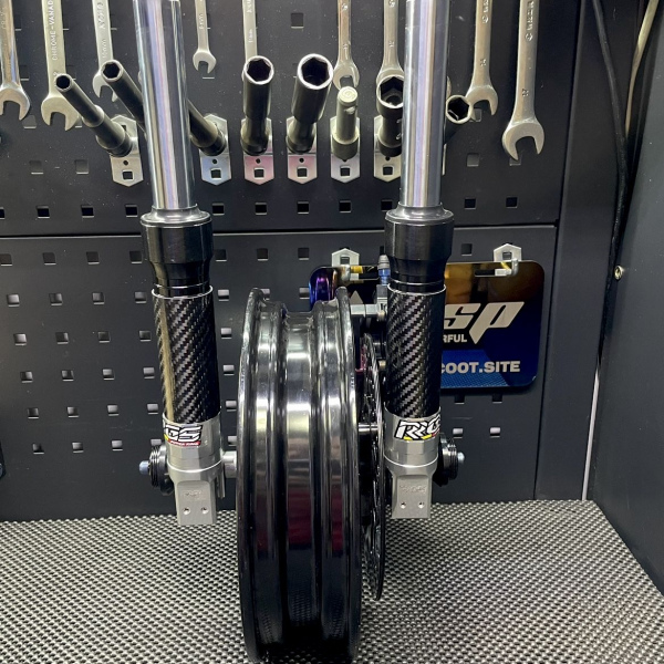 Front wheel swap kit for Jog90 Jog50 with 5-spoke billet rim  - 4