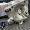 Billet engine case Dio50 Af18 Af27 with electric starter cnc machined for upgrade to 125cc "Bullet"  - pictures 9 - rights to us