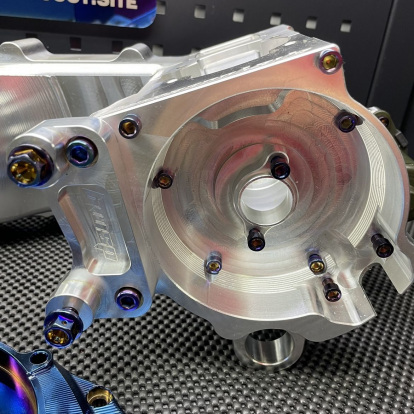 Engine case Dio50 180cc Af18 Af27 billet "Blitz" with electric starter cnc machined - pictures 11 - rights to use Tunescoot Engine case Dio50 180cc Af18 Af27 billet "Blitz" with electric starter cnc machined - pictures 11 - rights to use Tunescoot