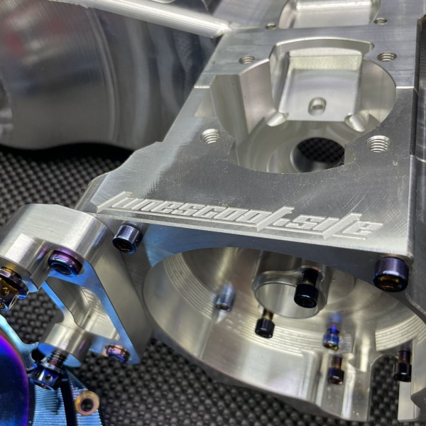 Engine case Dio50 180cc Af18 Af27 billet "Blitz" with electric starter cnc machined - pictures 14 - rights to use Tunescoot