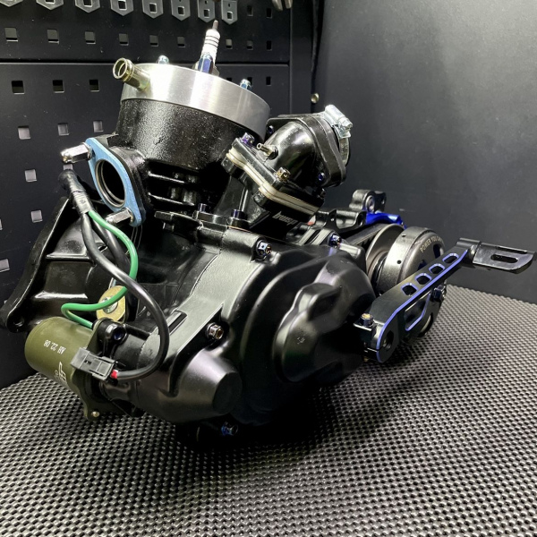 L/c engine 125cc "Emerald" with round cylinder kit 54mm crankshaft 53mm  - 3