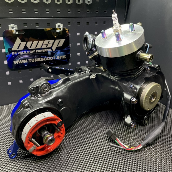 L/c engine 125cc "Emerald" with round cylinder kit 54mm crankshaft 53mm  - 6