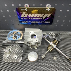 Big bore kit Dio50 125cc with 54mm air cooled ceramic cylinder - pictures 1 - rights to use Tunescoot