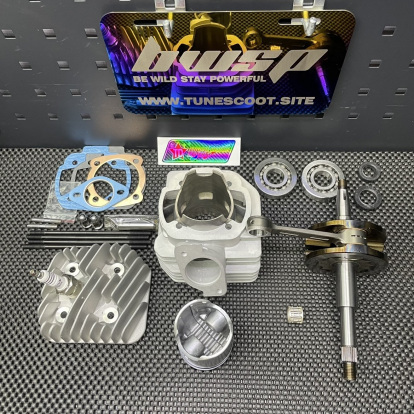 Big bore kit Dio50 125cc with 54mm air cooled ceramic cylinder  - pictures 3 - rights to use Tunescoot