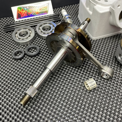 Dio50 130cc water cooling kit with 56mm ceramic cylinder and 53mm crankshaft  - 8