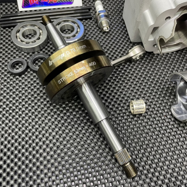 Dio50 130cc water cooling kit with 56mm ceramic cylinder and 53mm crankshaft  - 10