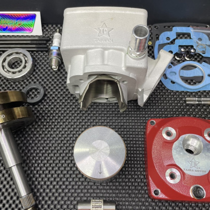 Big bore kit 125cc Dio50 water cooling with 54mm ceramic cylinder and 53mm crankshaft  - 4