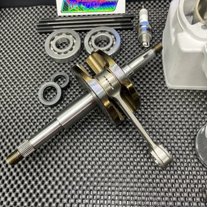 Big bore kit 125cc Dio50 water cooling with 54mm ceramic cylinder and 53mm crankshaft  - 9