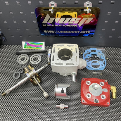 Big bore kit 125cc Dio50 water cooling with 54mm ceramic cylinder and 53mm crankshaft  - 2