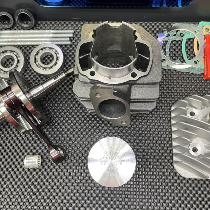 Big bore kit 125cc Dio50 Af18 Jiso air cooling cylinder 54mm forged crankshaft 53.4mm  - pictures 5 - rights to use Tunescoot Big bore kit 125cc Dio50 Af18 Jiso air cooling cylinder 54mm forged crankshaft 53.4mm  - pictures 5 - rights to use Tunescoot