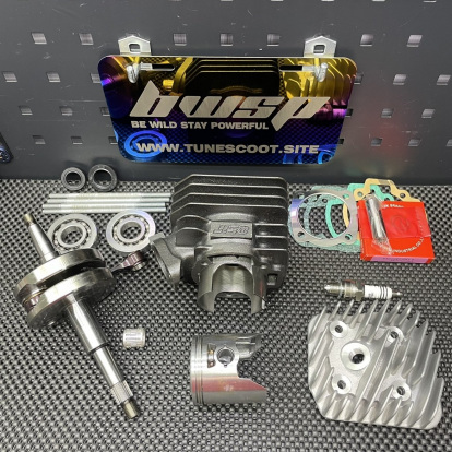 Big bore kit 125cc Dio50 Af18 Jiso air cooling cylinder 54mm forged crankshaft 53.4mm  - pictures 2 - rights to use Tunescoot Big bore kit 125cc Dio50 Af18 Jiso air cooling cylinder 54mm forged crankshaft 53.4mm  - pictures 2 - rights to use Tunescoot