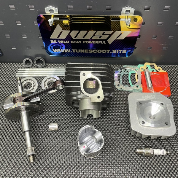 Big bore kit 125cc Dio50 Af18 Jiso air cooling cylinder 54mm forged crankshaft 53.4mm  - pictures 3 - rights to use Tunescoot