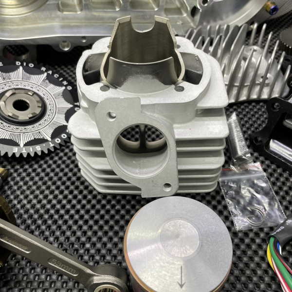 Engine kit 125cc Dio50 with electric starter billet crankcase cylinder 54mm and crankshaft 53mm  - 6