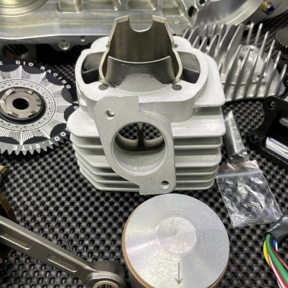 Engine kit 125cc Dio50 with electric starter billet crankcase cylinder 54mm and crankshaft 53mm  - 6 Engine kit 125cc Dio50 with electric starter billet crankcase cylinder 54mm and crankshaft 53mm  - 6