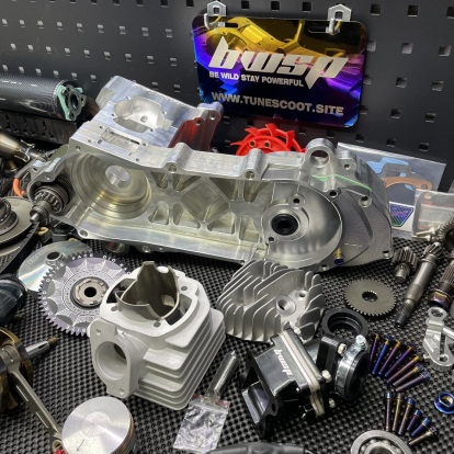 Engine kit 125cc Dio50 with electric starter billet crankcase cylinder 54mm and crankshaft 53mm  - 2 Engine kit 125cc Dio50 with electric starter billet crankcase cylinder 54mm and crankshaft 53mm  - 2