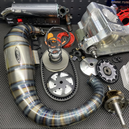 Engine kit 125cc Dio50 with electric starter billet crankcase cylinder 54mm and crankshaft 53mm  - 10 Engine kit 125cc Dio50 with electric starter billet crankcase cylinder 54mm and crankshaft 53mm  - 10