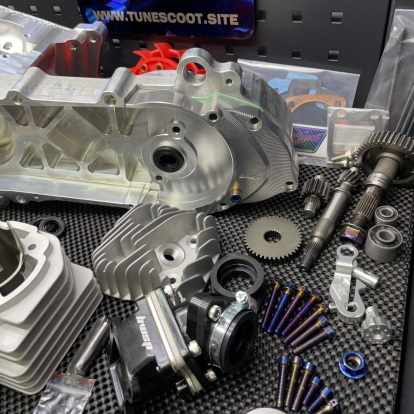 Engine kit 125cc Dio50 with electric starter billet crankcase cylinder 54mm and crankshaft 53mm  - 12 Engine kit 125cc Dio50 with electric starter billet crankcase cylinder 54mm and crankshaft 53mm  - 12