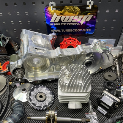 Engine kit 125cc Dio50 with electric starter billet crankcase cylinder 54mm and crankshaft 53mm  - 4 Engine kit 125cc Dio50 with electric starter billet crankcase cylinder 54mm and crankshaft 53mm  - 4