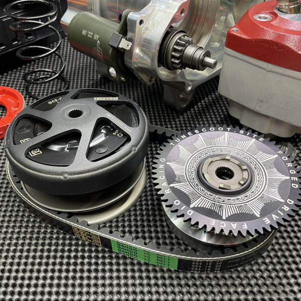 Engine kit 130cc Dio50 water cooling with cylinder 56mm crankshaft 53mm billet crankcase and electric starter  - 11