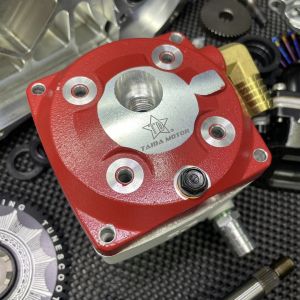 Dio50 engine kit 125cc l/c with cylinder 54mm crankshaft 53mm billet crankcase and electric starter  - 3