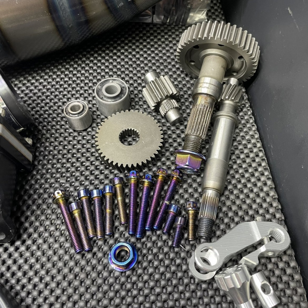 Engine kit 130cc a/c Dio50 with cylinder 56mm air cooling and crankshaft 53mm electric starter billet crankcase  - 13