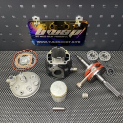 Big bore kit 110cc for Jog90 water cooled 54mm cylinder crankshaft 45mm - pictures 1 - rights to use Tunescoot