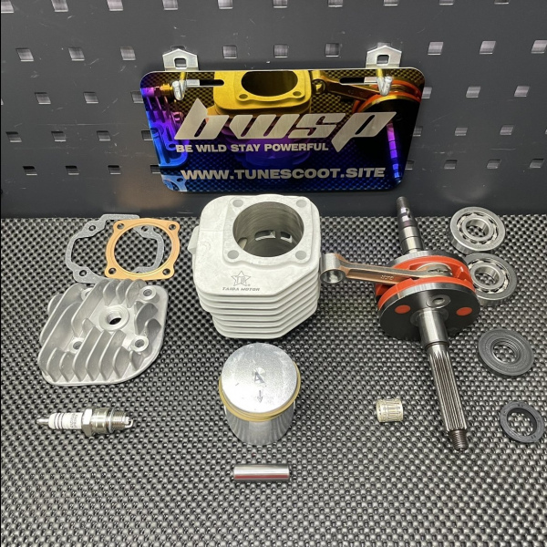 Jog90 big bore kit 110cc with 54mm ceramic cylinder and 45mm crankshaft  - pictures 3 - rights to use Tunescoot
