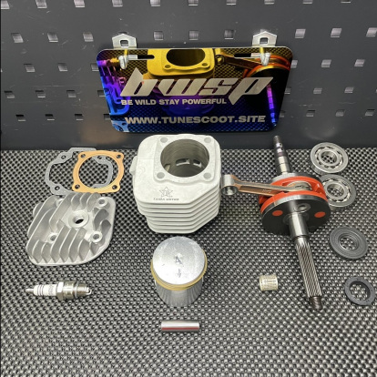 Jog90 big bore kit 110cc with 54mm ceramic cylinder and 45mm crankshaft  - pictures 3 - rights to use Tunescoot Jog90 big bore kit 110cc with 54mm ceramic cylinder and 45mm crankshaft  - pictures 3 - rights to use Tunescoot
